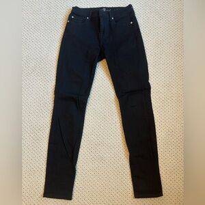7 For All Mankind Black Jeans • Size 26 • Like New
